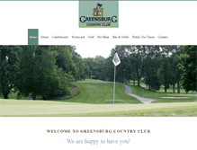 Tablet Screenshot of greensburgcountryclub.com